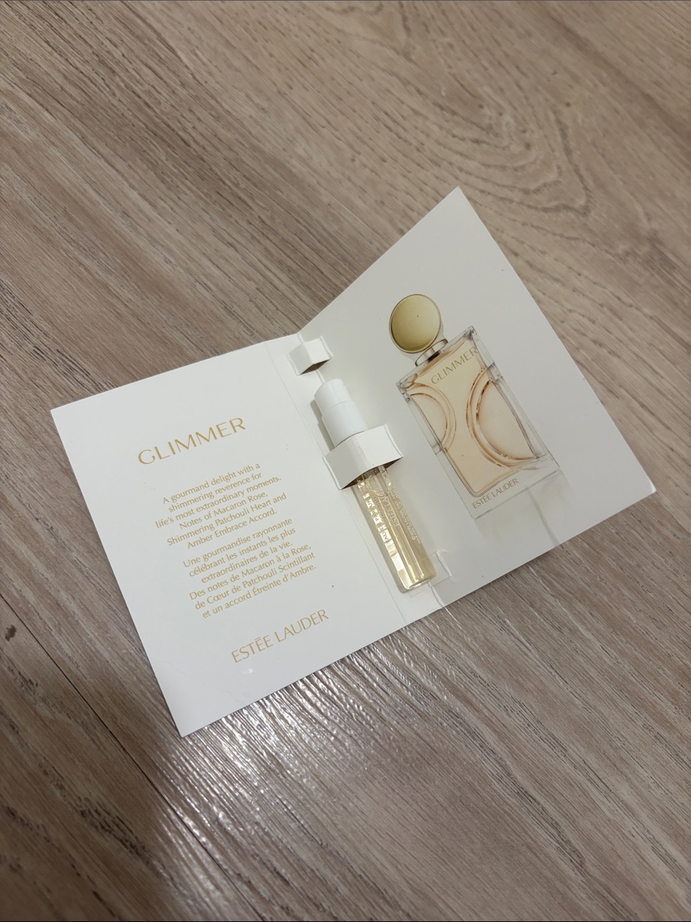 Estée Lauder Glimmer fragrance sample